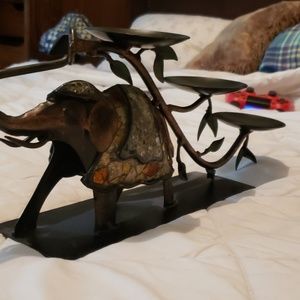 Beautiful elephant candle holder.